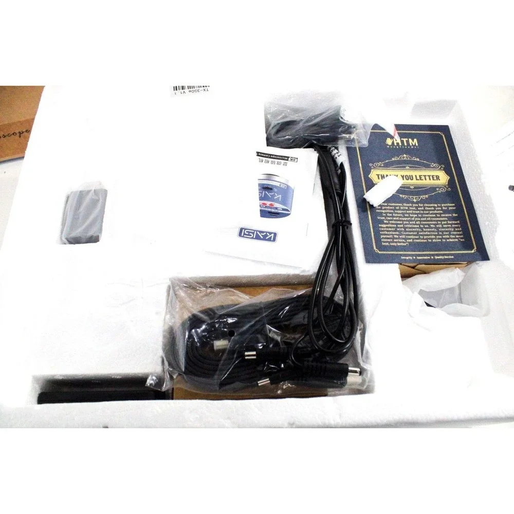 HTM TX-350e Trinocular Stereo Microscope Head Base Kit for Electronics Repair